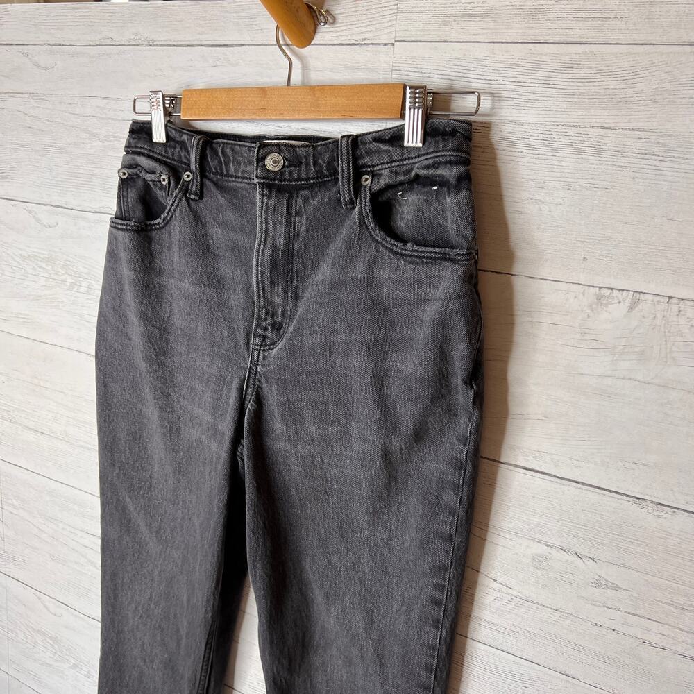 Abercrombie & Fitch Jeans Womens SZ 28/6 Black The 90's Straight Ultra High Rise - Picture 8 of 16